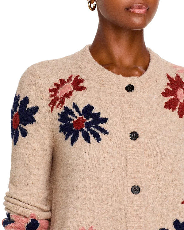 The Today Show 2024 Dylan Dreyer Brown Floral Cardigan