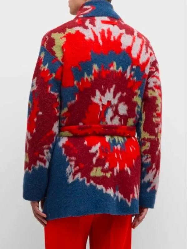 John Legend Tie-Dye Wrap Cardigan