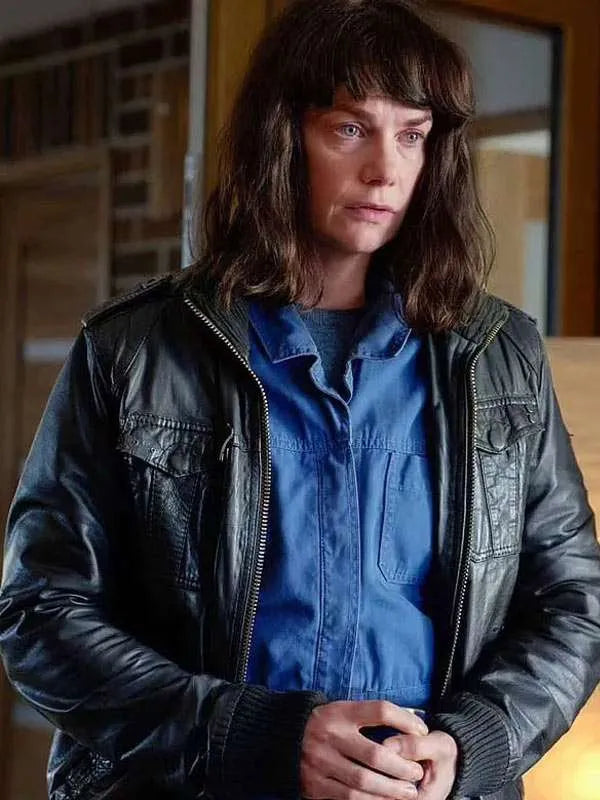 Lorna Brady The Woman In The Wall Black Leather Jacket