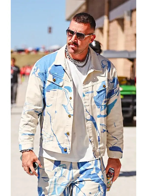 Travis Kelce Denim Jacket