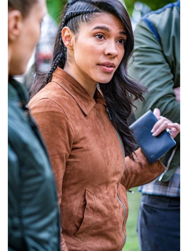 Vanessa Rojas Chicago PD S07 Suede Jacket