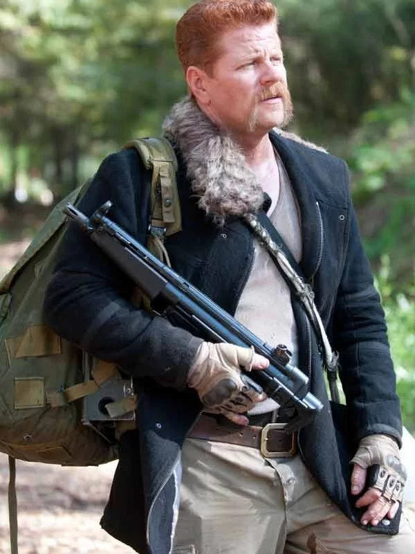 Abraham Ford The Walking Dead Black Wool Jacket