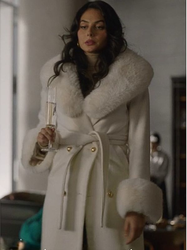 Death And Other Details 2024 Pardis Saremi White Fur Coat