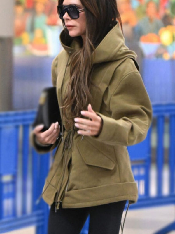 Victoria Beckham Jfk Khaki Green Jacket