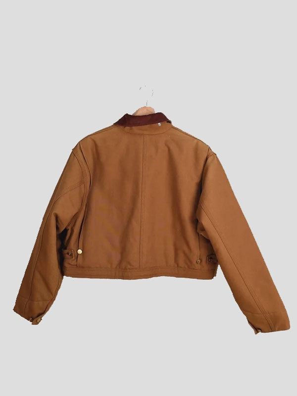 Vintage Carhartt X NY Yankees Brown Crop Jacket