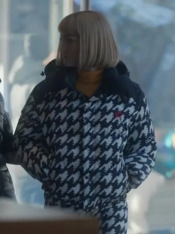 Violett Beane Death And Other Details 2024 Houndstooth Jacket