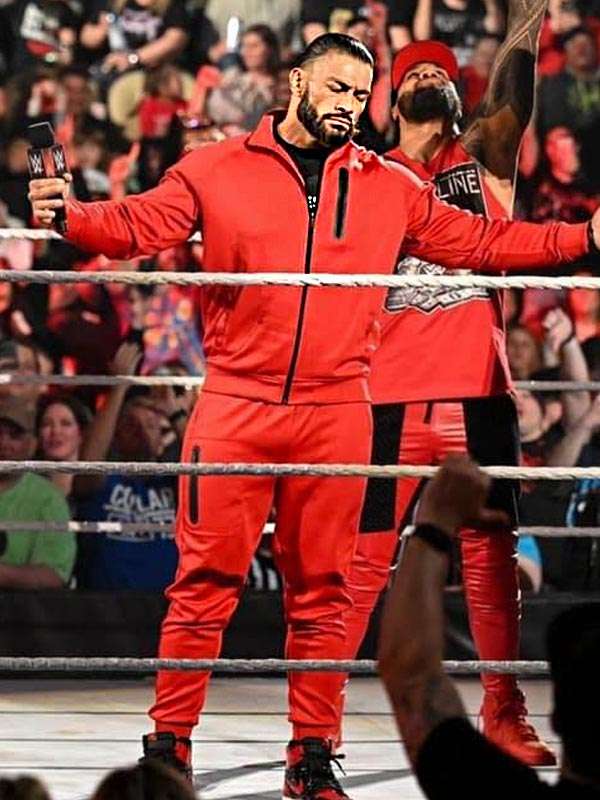 WWE Roman Reigns Red Tracksuit