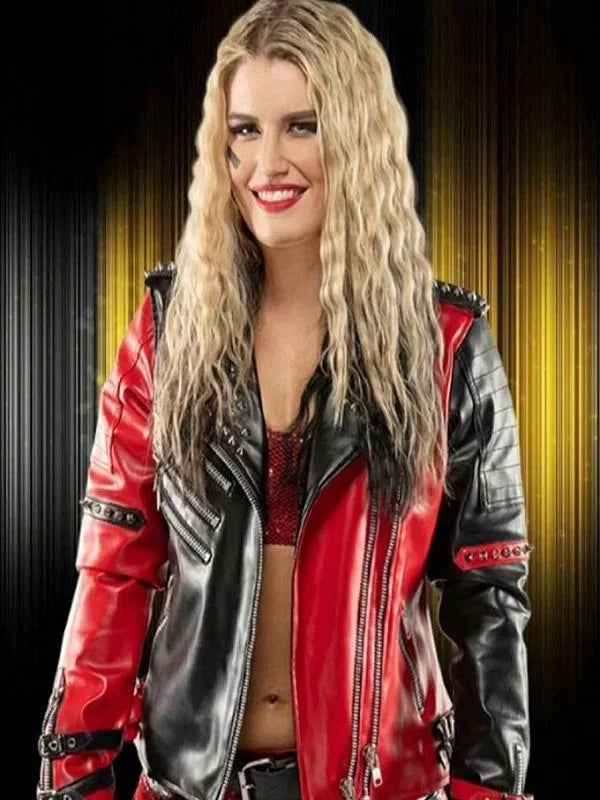 WWE Toni Storm Studded Biker Jacket