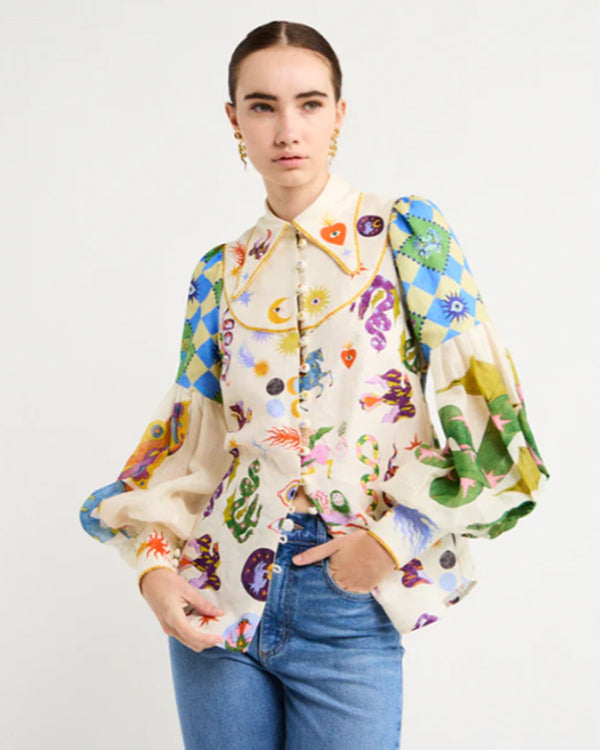 We Are Family S01 2024 Taylor Balloon-Sleeves Shirt