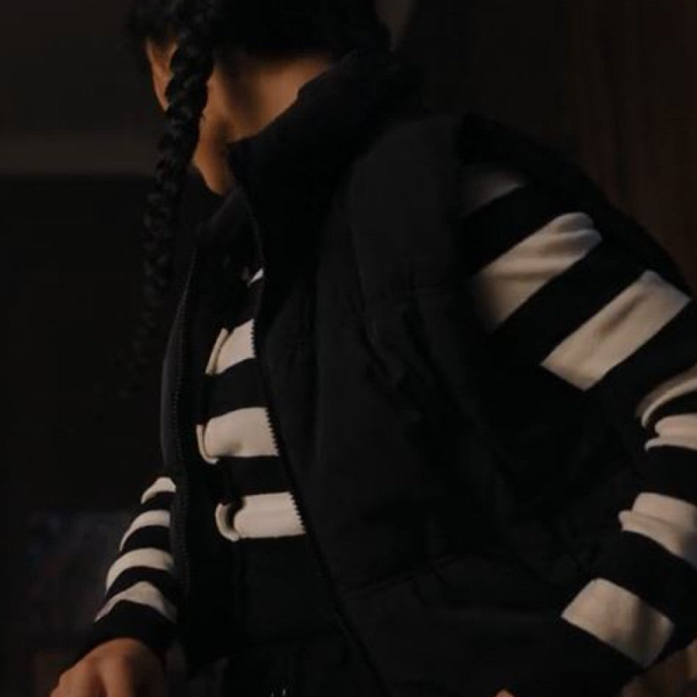 Wednesday 2022 Jenna Ortega Black Vest - PINESMAX