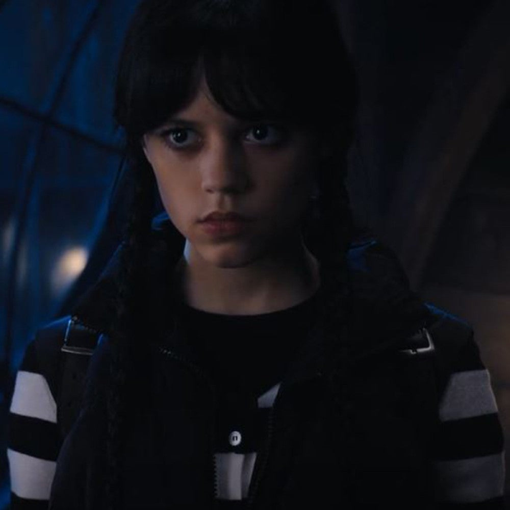 Wednesday 2022 Jenna Ortega Black Vest - PINESMAX