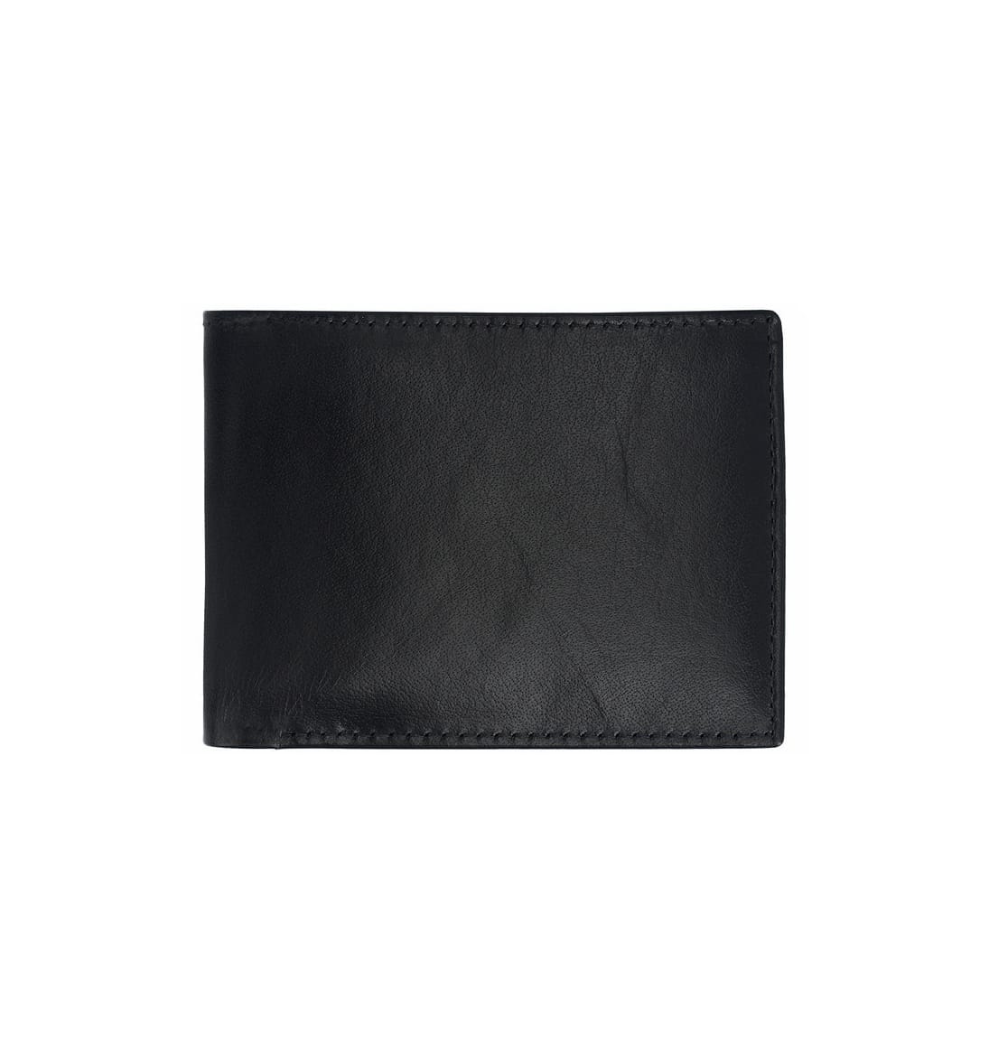 Black Solid Color Faux Leather Wallet