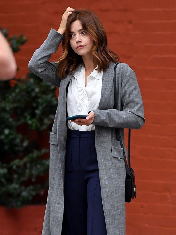 Jenna Coleman Wilderness 2023 Grey Coat