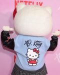 Xo Kitty Blue And Black Leather Varsity Jacket