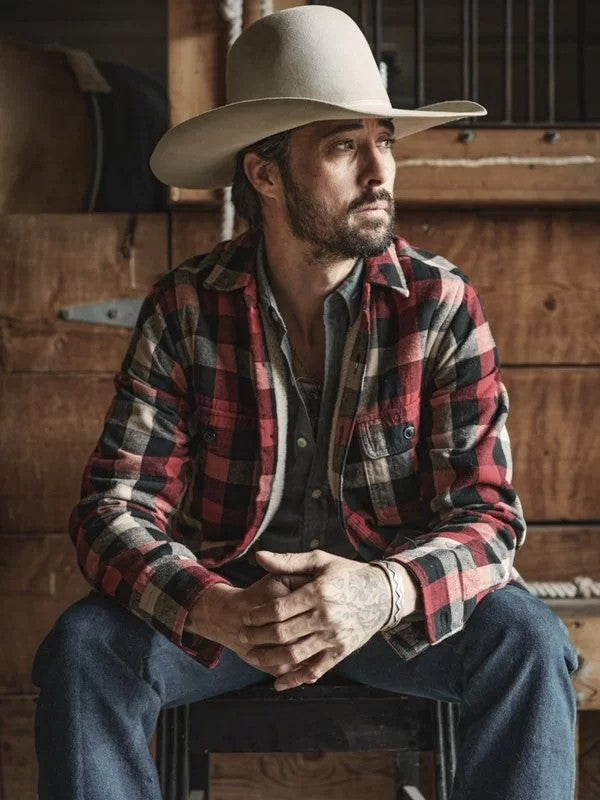 Yellowstone S03 Ryan Bingham Plaid Jacket