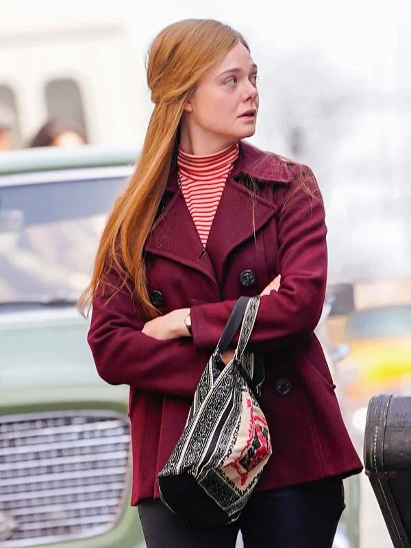 A Complete Unknown 2024 Elle Fanning Wool Coat