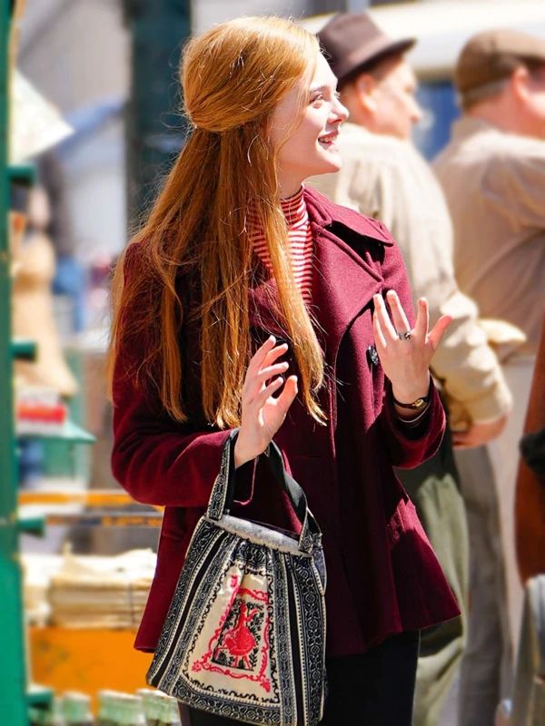 A Complete Unknown 2024 Elle Fanning Wool Coat