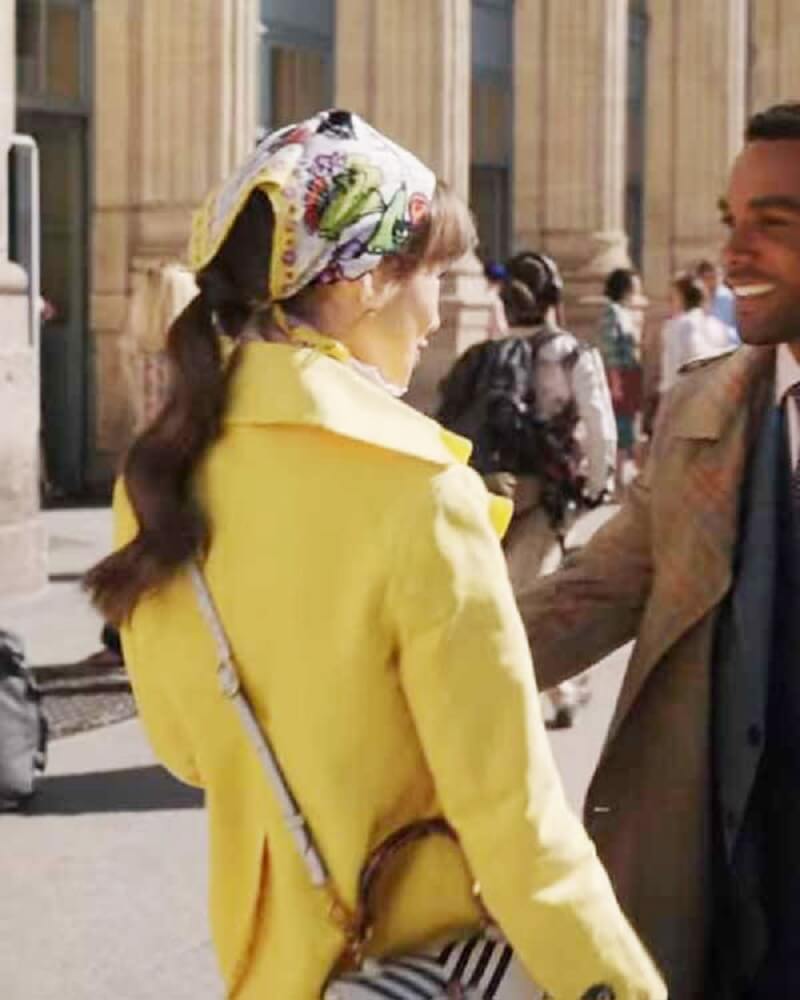 Emily In Paris Season 3 Lily Collins Yellow Coat