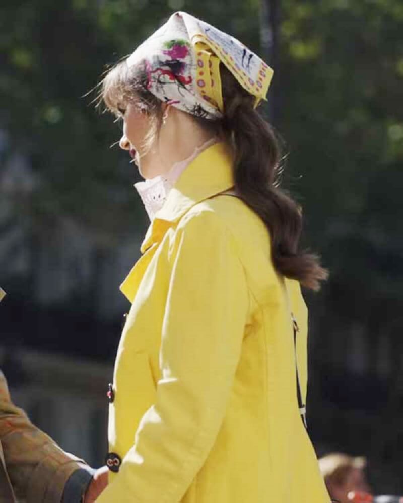 Emily In Paris Season 3 Lily Collins Yellow Coat