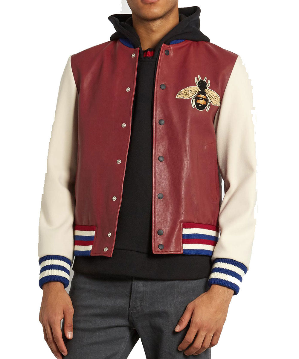 J Hope Blind for Love Varsity Leather Jacket