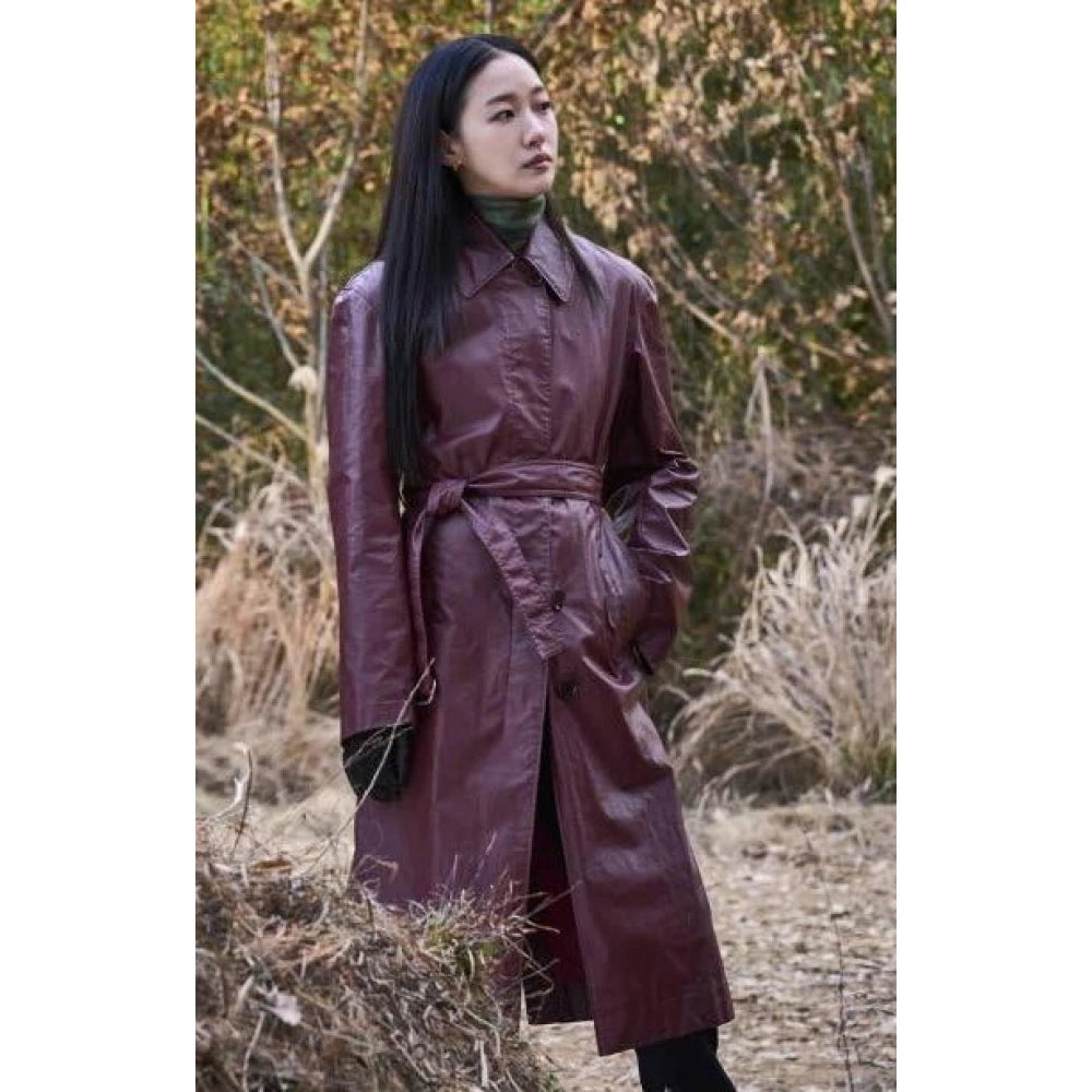 Hwarim Exhuma 2024 Burgundy Trench Coat