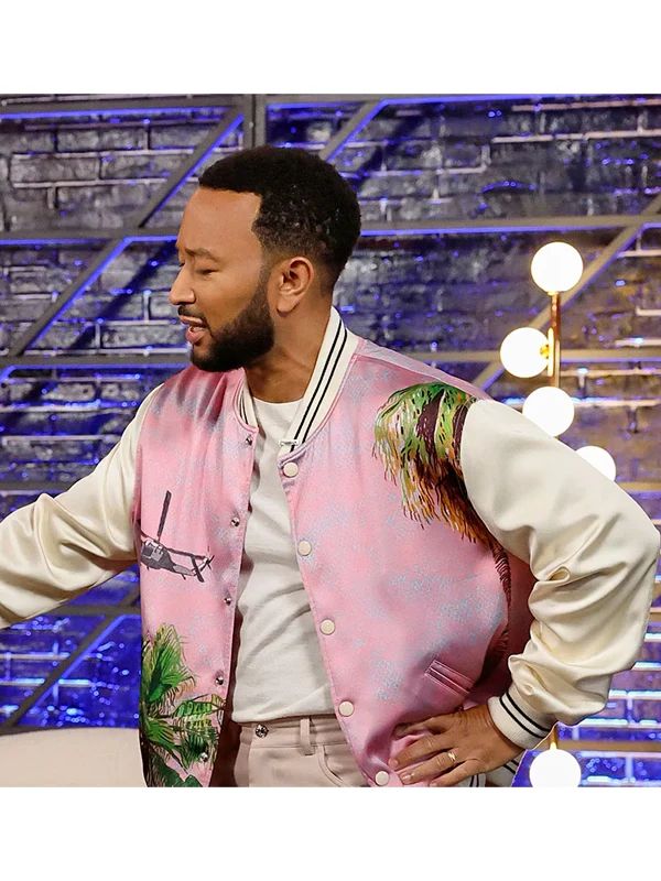 John Legennd The Voice S25 Pink Bomber Jacket