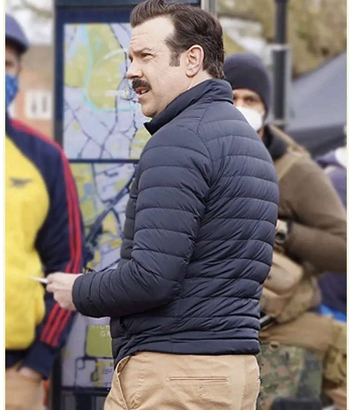 Jason Sudeikis Black Puffer Jacket - PINESMAX