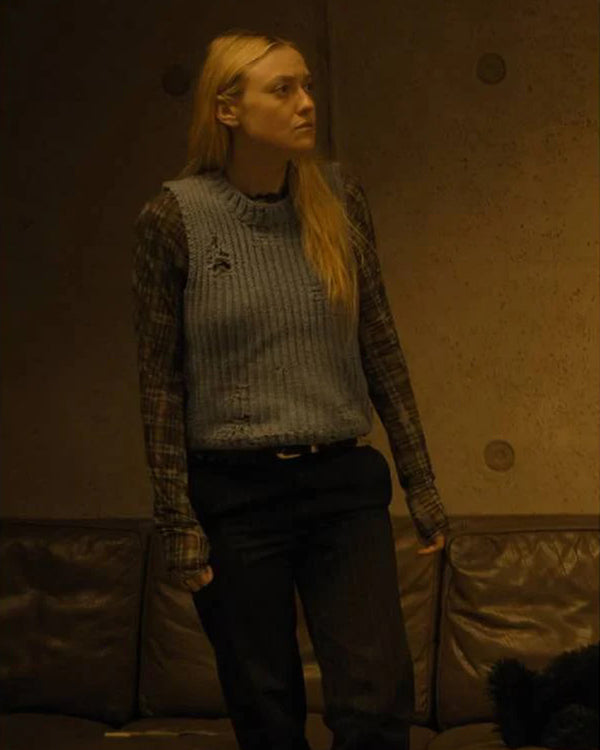 The Watchers 2024 Dakota Fanning Knitted Vest