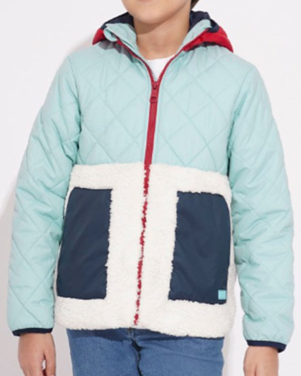 Teacup 2024 Caleb Dolden Blue Quilted Sherpa Jacket