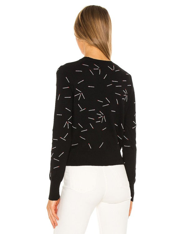 The Today Show 2024 Devyn Simone Matchstick Print Sweater