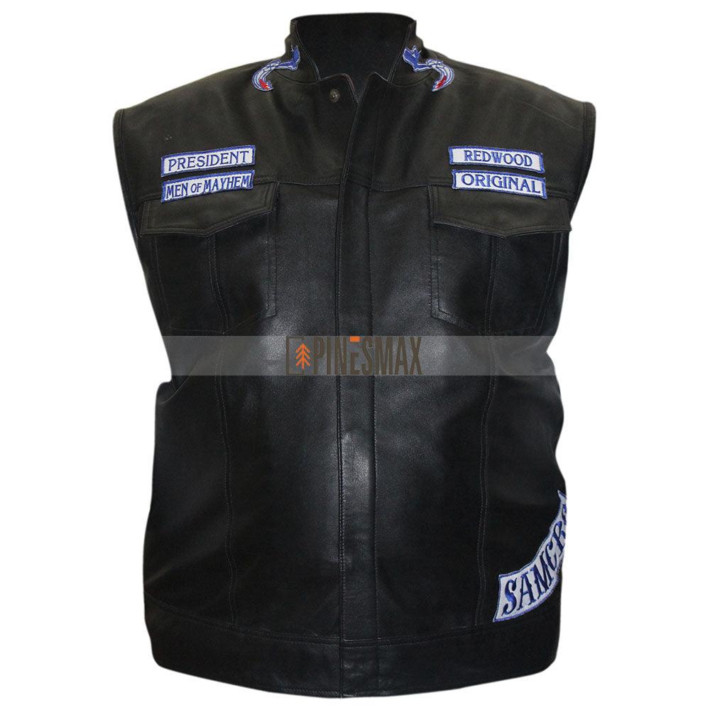 Sons Of Anarchy Leather Vest - PINESMAX