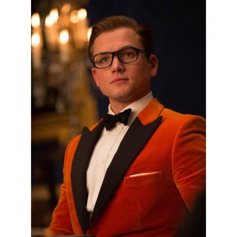 Kingsman The Golden Circle Eggsy Orange Tuxedo - PINESMAX