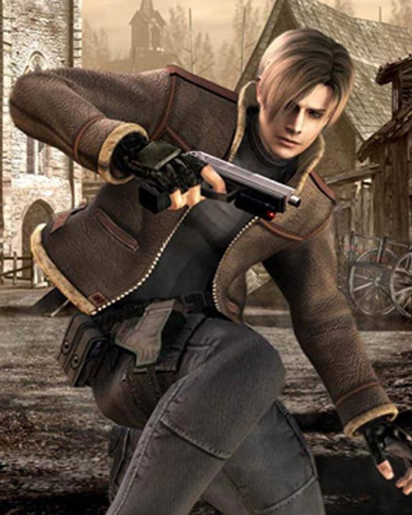 Resident Evil 4 Shearling Leather Jacket