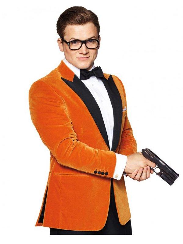 Kingsman The Golden Circle Eggsy Orange Tuxedo - PINESMAX