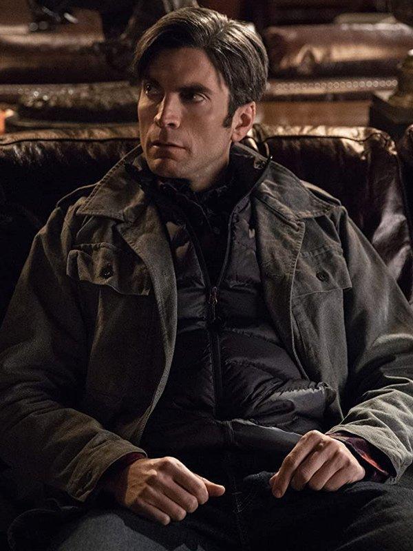 Wes Bentley Grey Cotton Jacket Yellowstone - PINESMAX