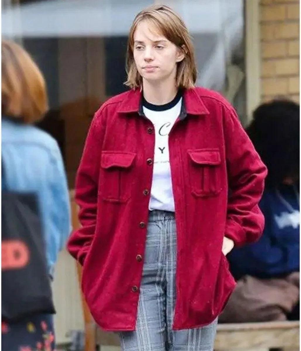 Maya Hawke Stranger Things S04 Robin Buckley Jacket with Patches