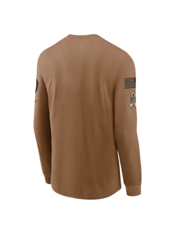 Los Angeles Rams Salute To Service 2023 Brown T-Shirt - PINESMAX