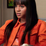 All_American_Homecoming_S03_Simone_Hicks_Orange_Denim_Jacket
