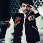 American-Rapper-Jack-Harlow-Nail-Tech-Brown-Jacket