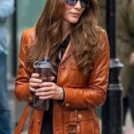 Black-Bag-2025-Cate-Blanchett-Brown-Leather-Jacket