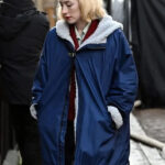 Blitz-2024-Saoirse-Ronan-Blue-Hooded-Jacket