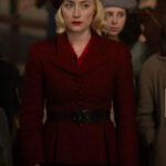 Blitz-2024-Saoirse-Ronan-Red-Tweed-Blazer-On-Sale