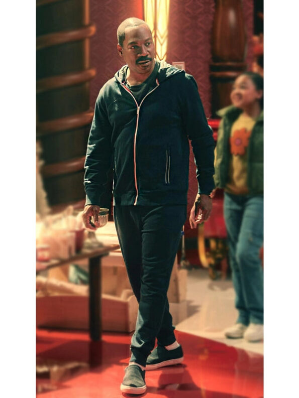 Candy Cane Lane 2023 Eddie Murphy Blue Hoodie - PINESMAX