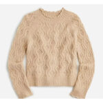 His-Three-Daughters-2024-Elizabeth-Olsen-Beige-Pointelle-Sweater