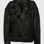 Coachella-2024-Megan-Fox-Oversized-Black-Leather-Jacket