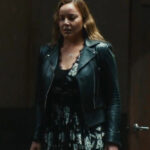 Detained-2024-Abbie-Cornish-Black-Biker-Jacket