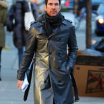 Dylan-Mcdermott-Double-Breasted-Black-Leather-Coat