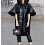 Gemma-Chan-Black-Leather-Coat
