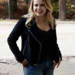 Good-Girls-Annie-Marks-Black-Suede-Leather-Jacket