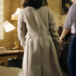 Haunted-Wedding-2024-Movie-Janel-Parrish-White-Coat